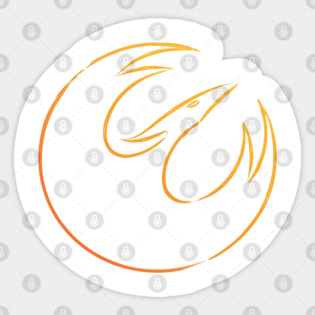 Sabine Wren's starbird Sticker by Stefaan